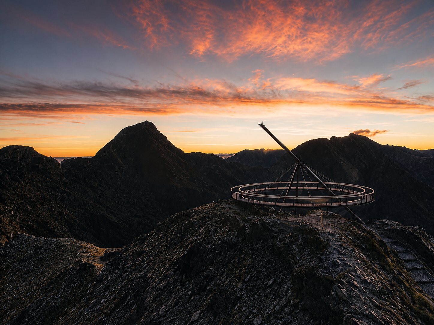 Amanecer en el Reloj Solar Ordino-Arcalís